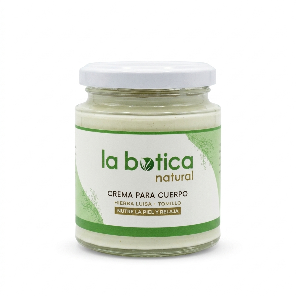 Crema para cuerpo de hierba luisa y tomillo