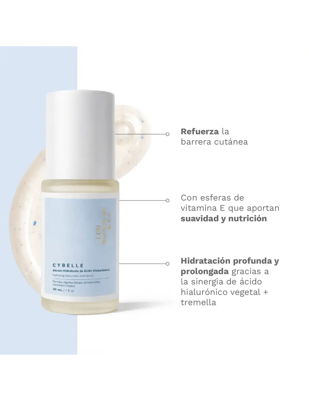 Cybelle: Sérum hidratante de Ácido hialurónico