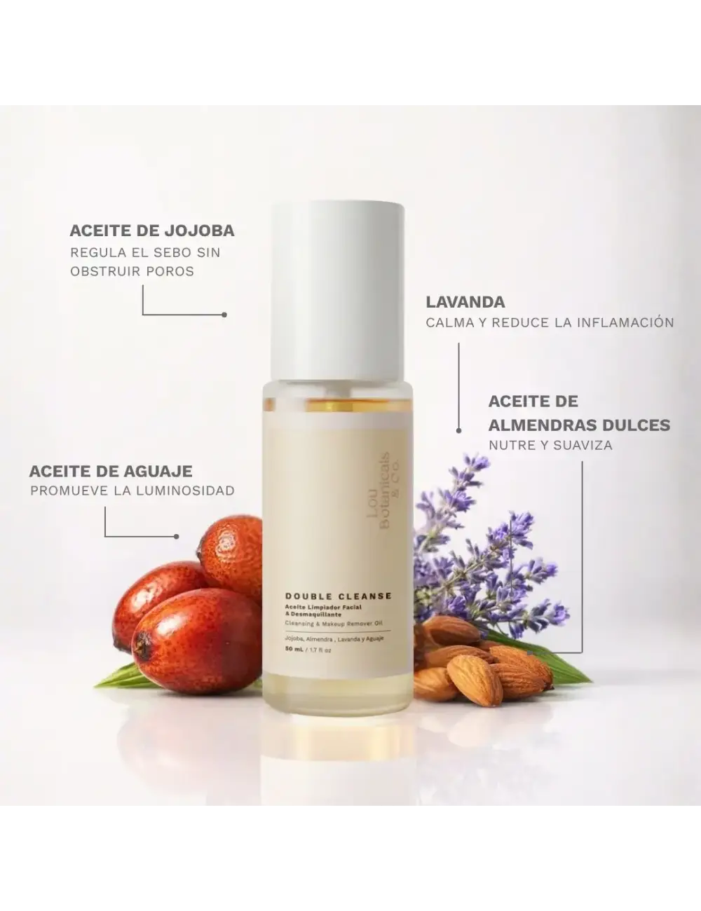 DOUBLE CLEANSE: Aceite limpiador facial y desmaquillante